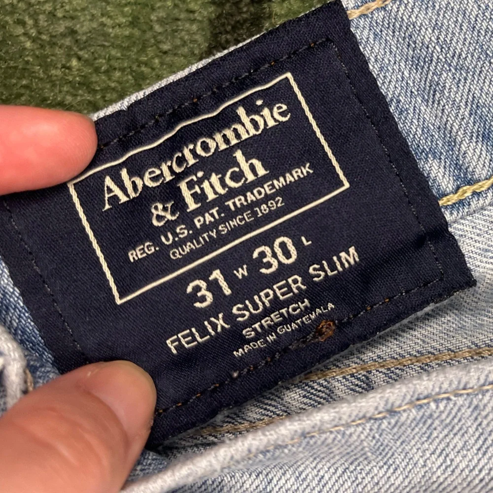 Abercrombie & Fitch Light Blue Denim Jeans - Felix Super Slim